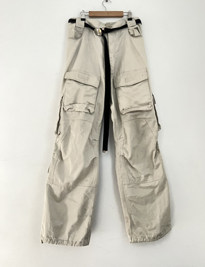 Pre-owned Balenciaga Ss20 Multipocket Cargo Pants In White