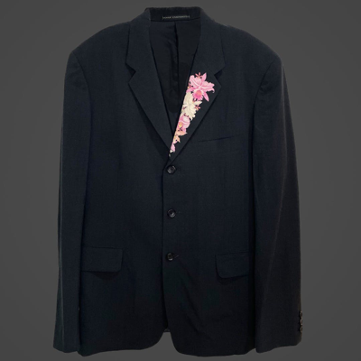 Pre-owned Yohji Yamamoto X Ys ‘flora' Blazer / Coat - Jacket In Black