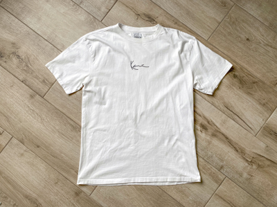Pre-owned Karl Kani X Rap Tees Karl Kani Center Logo T-shirt In White