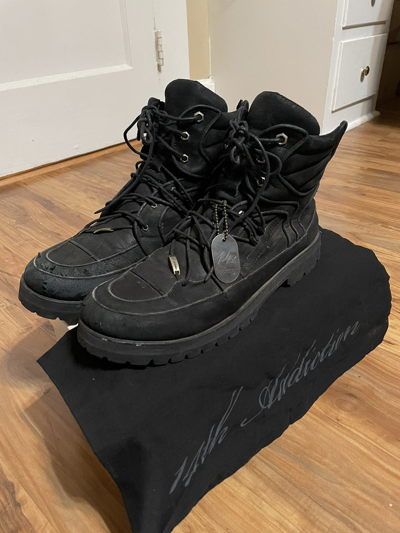 Pre-owned 14th Addiction X If Six Was Nine 14th Addiction Legion Boots In Black