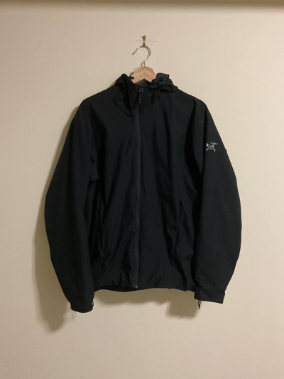 Pre-owned Arc'teryx Solano Jacket Goretex Windstopper Hood In Black