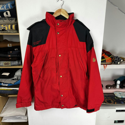 Pre-owned Fjallraven X Outdoor Life Vintage Fjall Raven Jacket Hydratic Liner Outdoor In Red