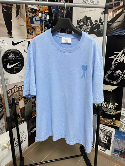 Pre-owned Ami Alexandre Mattiussi T-shirt Blue New Collection