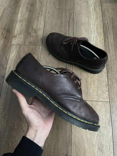 Pre-owned Dr Martens X Vintage Dr Martens England Leather Brown Loafers Boots Shoes Vintage