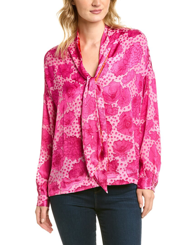 Le Superbe Flora Blouse In Pink