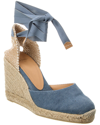 Castaã±er Chiara 110mm Wedge Espadrilles In Blue