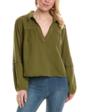 FREE PEOPLE FREE PEOPLE YUCCA DOUBLE CLOTH BLOUSE