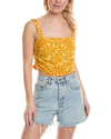Free People All Tied Up Top In Yellow