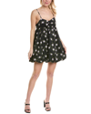 Free People In A Bubble Mini Dress In Black