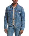 Vince Classic Trucker Jacket In Blue