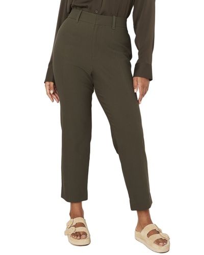 Vince High-waist Cigarette Pant In Green