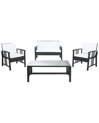 Safavieh Reslor Outdoor 4pc Living Set In Natural