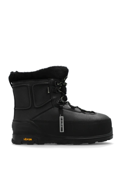 Ugg Black Leather Shasta Ankle Boots