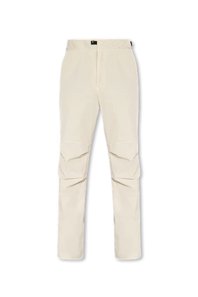 Stone Island Cream Trousers With Logo In New