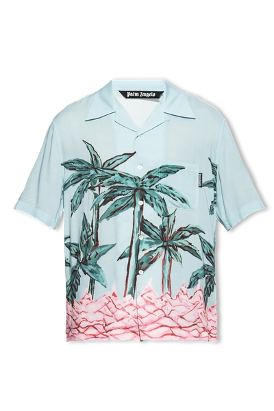 PALM ANGELS PALM ANGELS MULTICOLOUR PATTERNED SHIRT