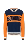 DSQUARED2 DSQUARED2 NAVY BLUE WOOL SWEATER