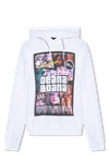 DSQUARED2 DSQUARED2 WHITE PRINTED HOODIE