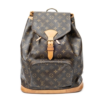 Pre-owned Louis Vuitton Montsouris Gm In Brown