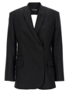 David Koma Blazer With Asymmetric Closure In Black