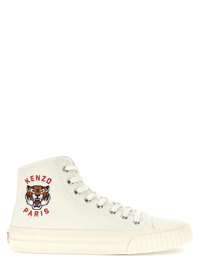 Kenzo White  Paris Foxy High Top Sneakers