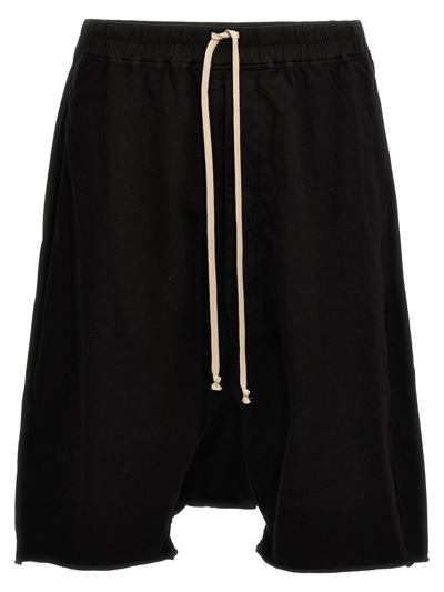 Rick Owens Drkshdw 'pods' Bermuda Shorts In Black