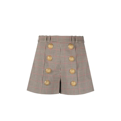 BALMAIN HOUNDSTOOTH SHORTS