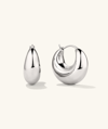 Mejuri Sculptural Hoops Silver In Silver