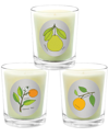 Qualitas Candles Set Of 3 Candles In White