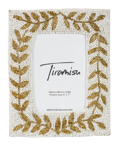 Tiramisu Glimmering Foliage 5 X 7 Picture Frame In Neutral