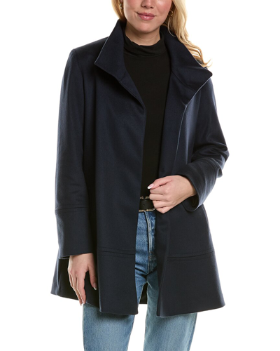 Fleurette Wool Car Coat In Black