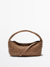 MASSIMO DUTTI WOVEN NAPPA LEATHER MINI BAG