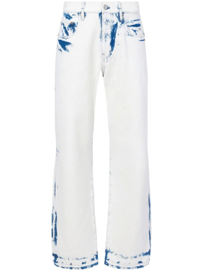 Proenza Schouler Ellsworth Low-rise Straight-leg Jeans In Bleach Out
