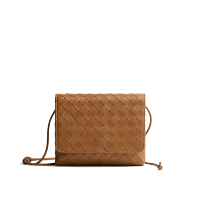 Bottega Veneta Mini Shoulder Bag In Brown