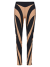 Mugler Spiral Leggings In Multicolor
