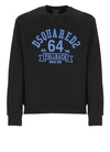 Dsquared2 Logo Printed Crewneck Sweatshirt In Black