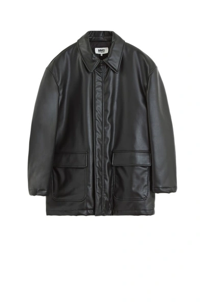 Mm6 Maison Margiela Jacket In Black Polyester