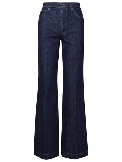 Dolce & Gabbana Flared Denim Jeans In Blue