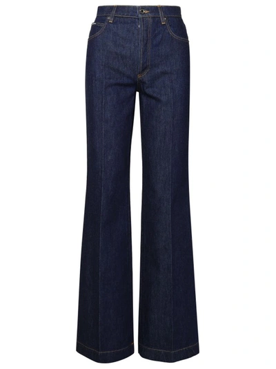 DOLCE & GABBANA DARK BLUE COTTON JEANS