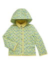 Polo Ralph Lauren Little Girl's & Girl's Floral Print Quilted Hooded Jacket In Yellow Multi