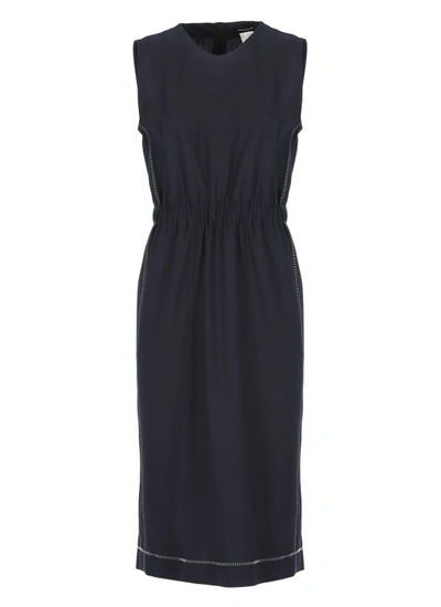 Fabiana Filippi Silk Dress In Black