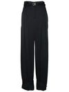 Jil Sander Black Tailored Trousers With Belt In Black