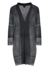 AVANT TOI GREY WOOL AND CASHMERE KNITTED CARDIGAN