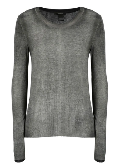 Avant Toi Silk Blend Sweater In Grey