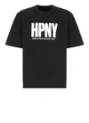 Heron Preston Organic Cotton T-shirt With Frontal Print In Black