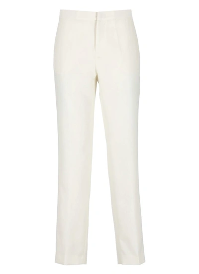 Fabiana Filippi Wool And Silk Trousers In White