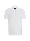 Hugo Boss Porsche X Boss Polo Shirt In Mercerized Cotton In White