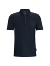 Hugo Boss Porsche X Boss Polo Shirt In Mercerized Cotton In Dark Blue