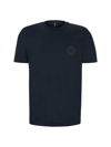 Hugo Boss Porsche X Boss Mercerized-cotton T-shirt With Special Branding In Dark Blue
