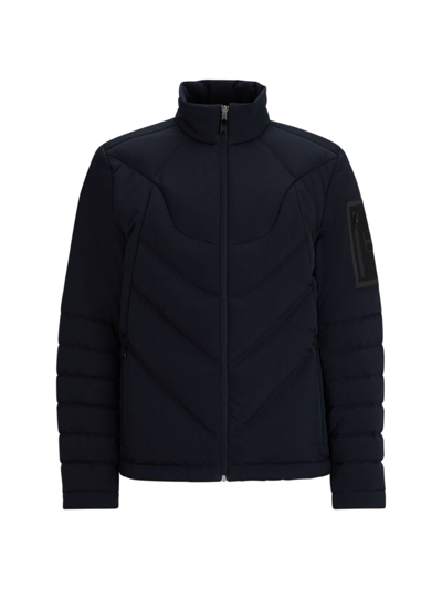 Hugo Boss Down-filled Jacket With Water-repellent Finish In Dark Blue