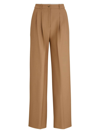Hugo Boss Regular-fit Trousers In Virgin-wool Twill In Beige